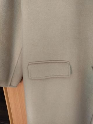 Abrigo Zara beige oversize