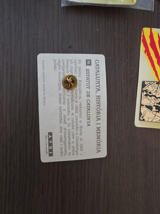 Pins colección diario AVUI (20 unidades)