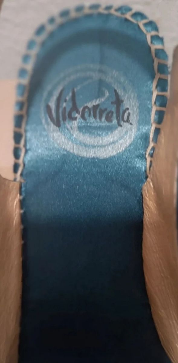 Sandalias cuña Vidorreta turquesa