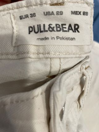 Shorts Pull&Bear beige rotos