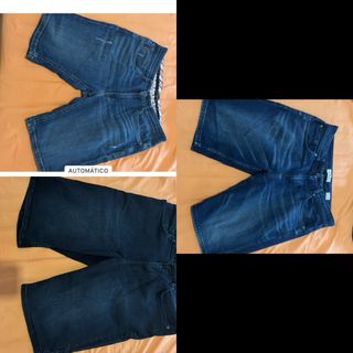 3 pantalones cortos - Negro & Azul