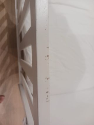 Cuna bebé madera blanca