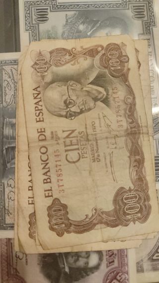 4 Billetes 100 Pesetas España