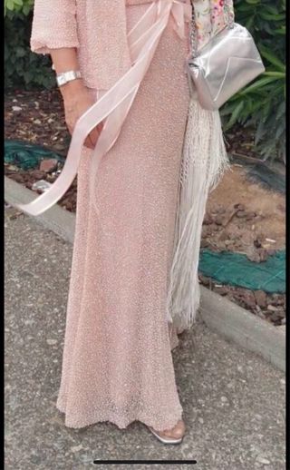 Vestido y chaqueta fiesta Javier Simorra rosa