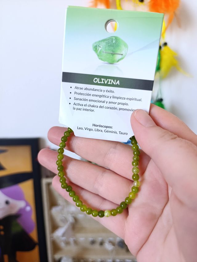 Pulsera de olivina - Piedras naturales