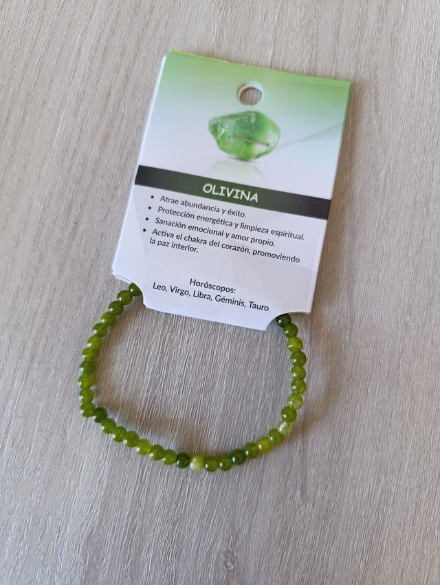 Pulsera de olivina - Piedras naturales