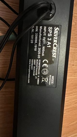 Barra sonido Silvercrest USB negra