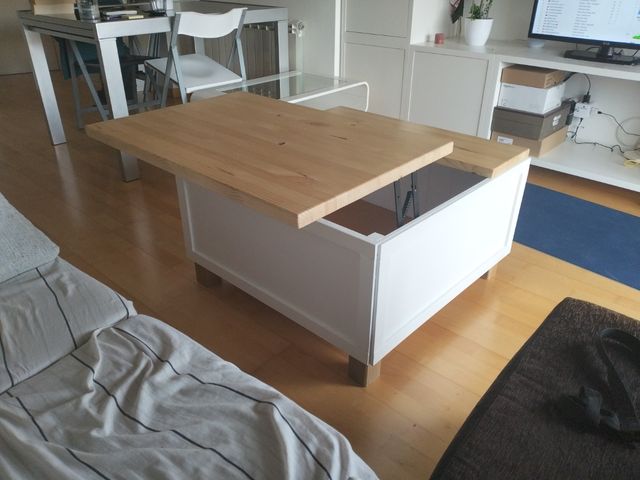 Mesa centro elevable