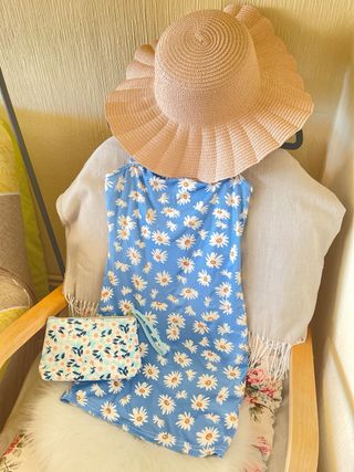 Vestido flores azul - NUEVO