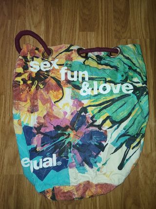Bolso desigual multicolor