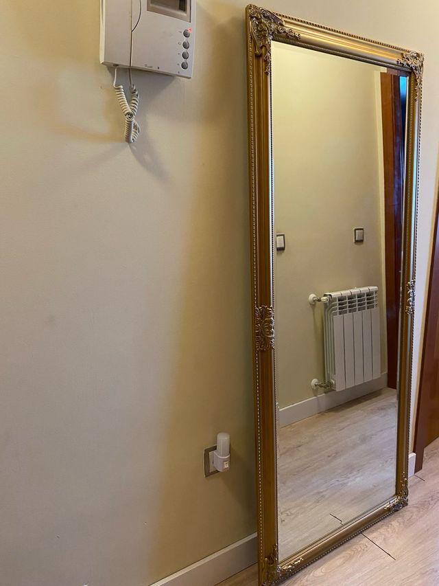 Espejo Jysk dorado 162x72 cm