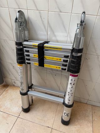 Escalera telescópica aluminio 4m