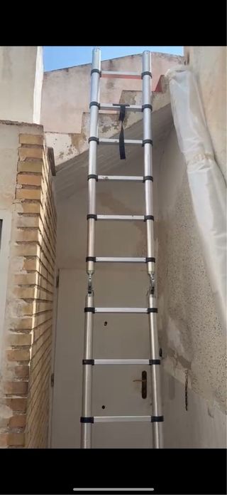 Escalera telescópica aluminio 4m