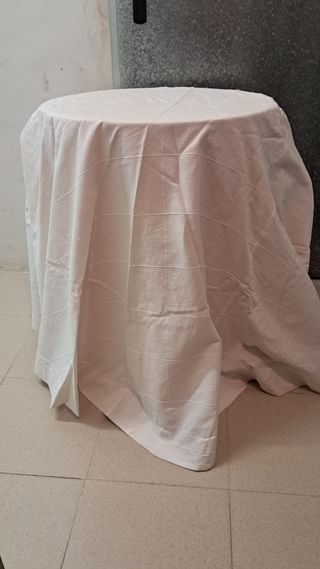 Mesa camilla redonda 60 cm con 2 faldones incluido
