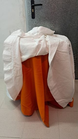 Mesa camilla redonda 60 cm con 2 faldones incluido