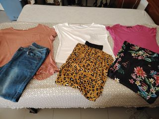 3 blusas+3 pantalones. Ropa mujer