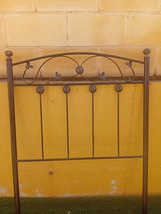 Cabecero cama 90 metal hierro forjado negro