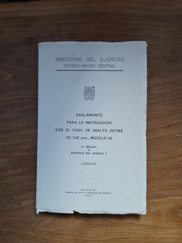 Reglamento Fusil Cetme Modelo 58 LAMINAS