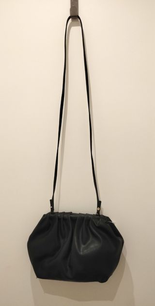 Bolso bandolera negro - Piel sintética