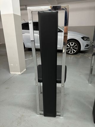 Mesa cristal extensible + 4 sillas