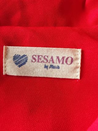 Traje rojo chaleco pantalón