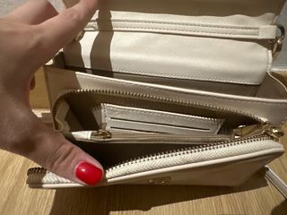 Bolso bandolera beige