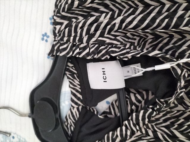 Vestido ICHI blanco&negro - M SIN ESTRENAR