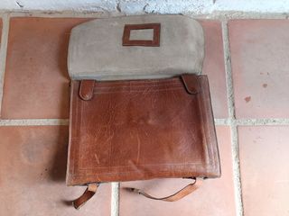 Maletín vintage piel DUCH años 70 -compartimentado