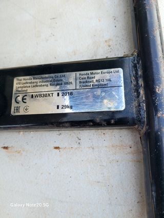 Motobomba Honda de aguas sucias y limpias