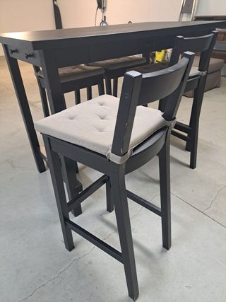 Mesa alta cocina negra - Ikea