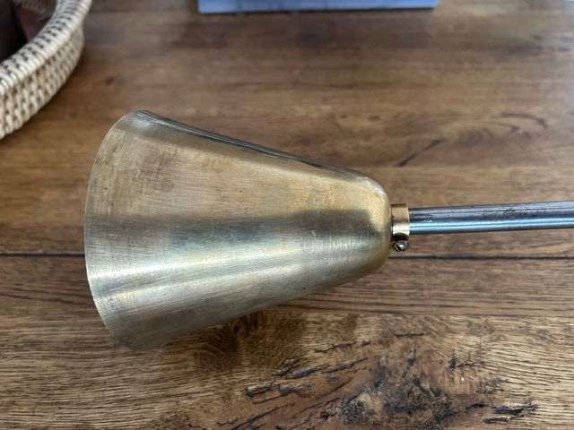 Lámpara techo opalina vintage dorada