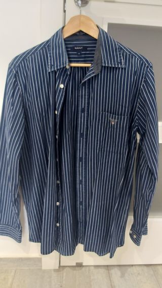 Camisa GANT azul a rayas