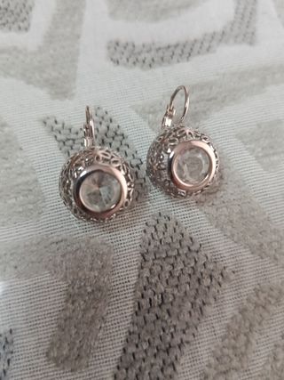 Pendientes acero/Cristal