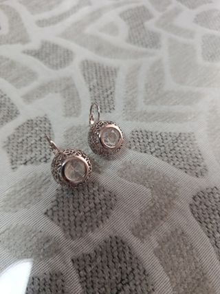 Pendientes acero/Cristal