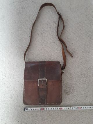 Bolso bandolera cuero marrón