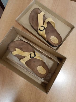 Sandalias VAS amarillas mujer talla 40