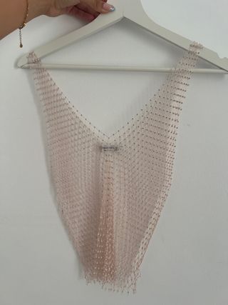 Top rosa brillante