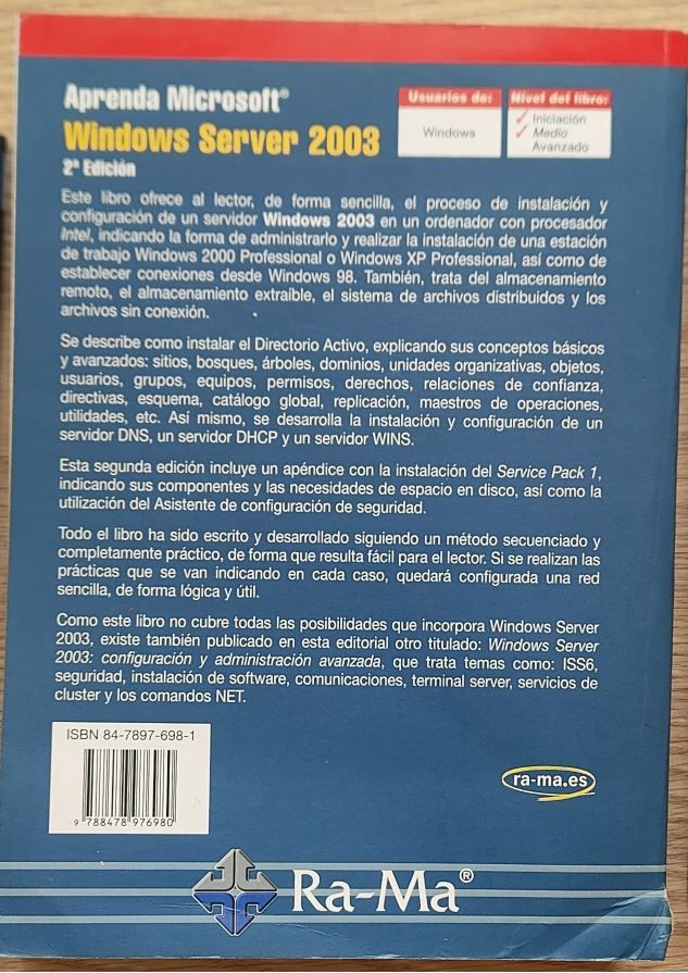 Aprenda Microsoft Windows Server 2003, 2ª edici...