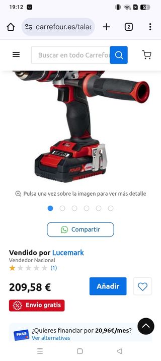 Taladro Einhell 18V TP-CD 18 Li-i BL