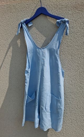 Mono lino azul niña talla 12-13