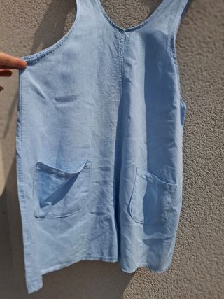 Mono lino azul niña talla 12-13