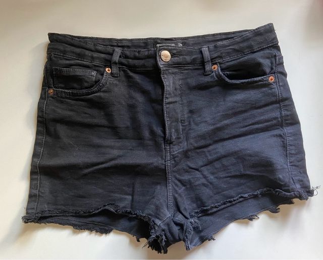 Shorts vaqueros negros