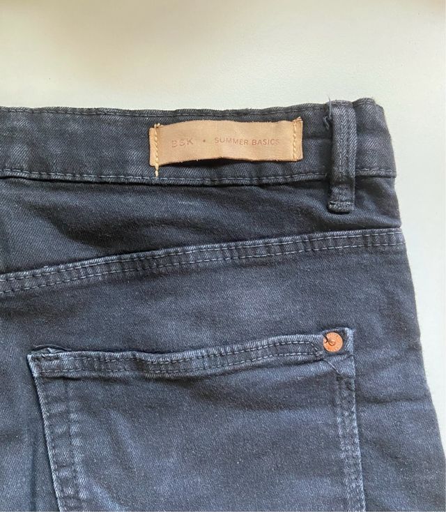 Shorts vaqueros negros