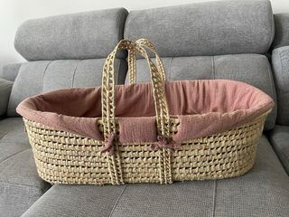 Cesta moisés mimbre | Cuna bebé