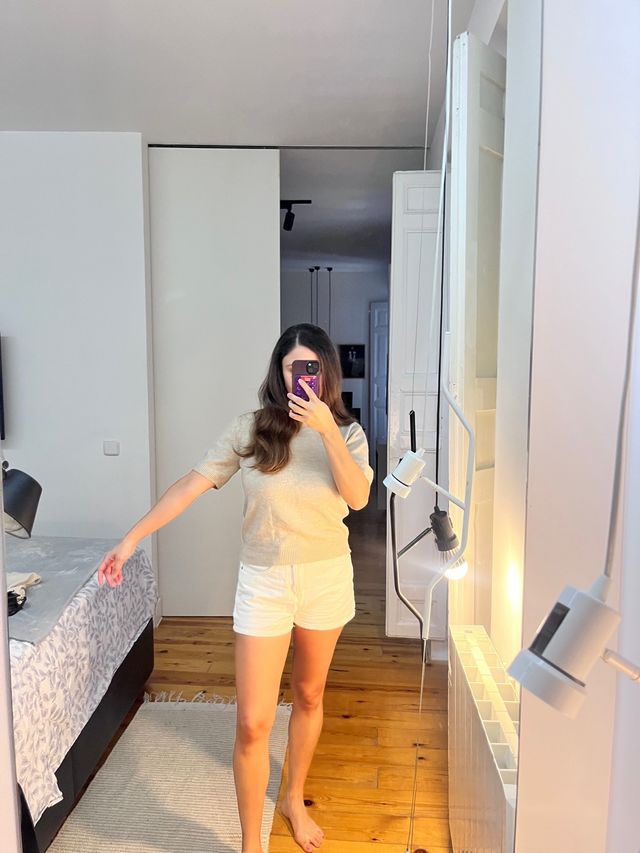 Blusa H&M beige - Talla S