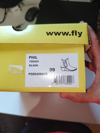 Botines Fly London negros, talla 39