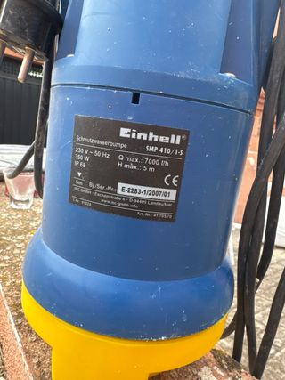 Bomba achique Royal Einhell SMP 410/1-S