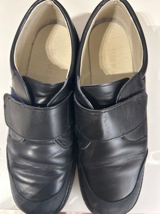Zapatos colegiales niño marino T-42