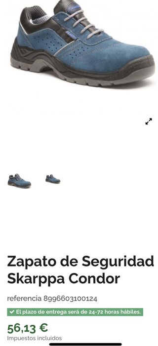 Zapato Seguridad Skarappa Condor Azul