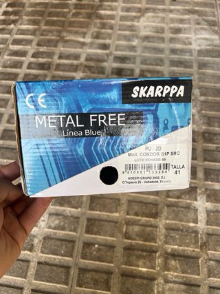 Zapato Seguridad Skarappa Condor Azul